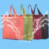 mulheres homens grande amigável dobrável loja saco reutilizável portátil bolsa de ombro para viagens de mercearia simples cor sólida saco de mercearia b6qX #