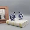 Ceramiczna kaczka, dekoracyjne akcesorium stołowe, figurka ceramiczna, miniaturę