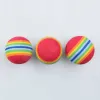 Balls 50pcs/bag Rainbow Color Golf Training Foam Balls Golf Swing Indoor Training Aids Practice Sponge Foam Balls