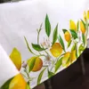 Tableau de table d'été à fleur de citron rectangle