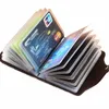 porta carte busin antifurto porta carte di credito ID Fi 24 carte da donna sottile custodia in pelle PU portamonete portafoglio r5Oc #