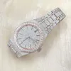 Ювелирные изделия в стиле хип-хоп, часы с муассанитом, роскошные механические часы VVS с муассанитом и бриллиантами
