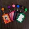 Nowy przezroczystość skórzanej odznaki PU No Zapip Bezpieczeństwo Pracownik Tag ID Holder Ochrona Ochronne School Office Supplies 97ff#