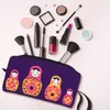 Matryoshka Russian Nesting Doll Makeup Bag Travel Cosmetic Organizer Kawaii Vattery Storage Basy Box Case O4LX#