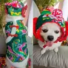 Dog Apparel Puppy Clothes Fall And Winter For Animal Chinese Style Small Pets With The Same Welcome To Year Clothing