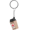 سلاسل المفاتيح هدية صغيرة أنيقة مفتاح معلقة معلقة تصنيف القمامة سلة Keychain Ring Toys Creative Ring