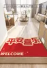 Carpets Year MatChinese Entry And Exit Peace Mat Red Door Vestibule Sand Rub Pvc Wire Ring Foot