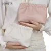 Pu simples mini batom maquiagem saco de armazenamento mulher chave jóias organizador digital bolsa portátil senhoras pequenos sacos cosméticos 43zv #