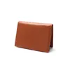 Mannen Koe Lederen Busin Kaarthouder Vrouwen Bifold Lederen Creditcard Case Fi Portemonnee Q7RT #