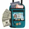 RFID Блокирующий кошелек на шею Портмоне Обложка для паспорта Женщины Мужчины Документ C Держатель кредитной карты Mey Bag Travel Accorie I8zR #