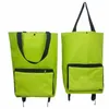 Neue Folding Shop Tasche Shop Kaufen Lebensmittel Trolley Tasche Räder Tasche Kaufen Gemüse Shop Organizer Tragbare N0U4 #