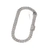 Armband VVS Moissanite Iced Out Diamond 18mm Goud Kleur Sterling Sier Mannen Ketting Miami Cubaanse Link Chain Kettingen