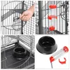 Porte-chats 37 "Cage à furet roulant 4 niveaux petits animaux clapier animal de compagnie avec bol bouteille d'eau pour écureuils Chinchilla Rat