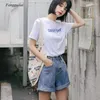 Shorts pour femmes Street Wear taille haute jambe large Denim pour femmes 2024 Jean été style coréen