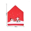 Chair Covers Christmas Santa Claus Gnome Cover Merry Decorations For Home Navidad 2024 Xmas Decor Gifts Year2024