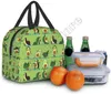 Avocado Yoga Lunchbox Isolierte Lunchboxen wasserdichte Mittagstasche wiederverwendbare Tasche mit FT -Tasche für Strandbüro Picknick J5ch#