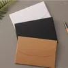 Hediye sargısı 50pcs kraft kağıt zarflar kartpostal kapak ambalajı kart kartı po saklama kutusu