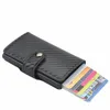 новый мужской держатель для кредитных карт мужской кошелек Carb Fiber RFID блокирующий кожаный чехол для банковских карт держатель для карт Protecti кошелек для женщин E6VZ #