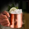 Mugs 400ML Pure Copper Mug Durable Coppery Beer Coffee Milk Cup Cocktail Whiskey Glass Drinkware Bar Tool