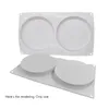 Baking Moulds 2 Column Silica Gel Cake Mould French Mousse Circular Recessed Appliance DIY