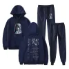 Ado Wish Tour Merch Tracksuit Men Set mode Sporting Suit Hooded Sweatshirt +Sweatpants Herrkläder 2 stycken Set Streetwear