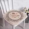 Cushion/Decorative Pillow Home Decorative Cushion With Zipper European Style Flower Pattern Cushion Horseshoe Shape Household Dining Chair Seat Cushion Y240401