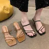 Robe chaussures 35-41 sandales d'été femmes vêtements d'extérieur pantoufles plates pour femmes tongs simples 2024
