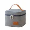 Wasserdichte Tragbare Frauen Student Lunch Box Tasche Thermo Tasche für Büro Schule Picknick Kühltasche Launche 37Rs #