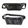 Män pu läderbälte bum midja fanny pack crossbody axel sportväska j6n5#