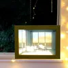 Frames Painting Lantern Po Frame Desktop Tabletop Picture Dining Glowing Night Light Atmosphere Decoration Rechargeable