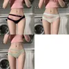 Women's Panties Sexy Cut-out Cotton Antibacterial Bottom Block Underwear Low-rise Seamless Less Ladies Plus Size Thin Briefs