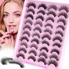 False Eyelashes 20 Pairs Of Fluffy Dramatic Thick Volume Natural Lashes Fake Pack Individual Russia 30d/40d