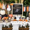 Tableau Halloween Pumpkin Castle Rectangle Nattein de fête de fête décorations de fête de vacances réutilisables à la table de cuisine décor y240401UCLO
