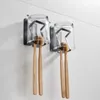 1 PZ Portabicchieri per spazzolino da dentifricio in acciaio inossidabile Montaggio a parete Scaffale per prodotti Rlack per accessori hardware per il bagno 240320