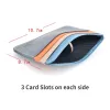 retro First Layer Genuine Leather Card Bag with 7 Card Slot Super Thin 100% Real Leather Bank Card Holder Coin Purse Sort Wallet Q9hF#