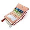 women's Wallet Short Pink Coin Purse Fi Wallets for Woman Card Holder Small Ladies Wallet Female Hasp Mini Clutch for Girl U9kK#