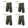 Nieuwe mannen met een gewatteerde flodderige fiets shorts Reflecterende MTB Mountain Bike Shorts Bicycle -rijbroek Waterbestendige losse fit shorts