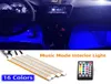 LED -interiörbilsken Strip DC 12V Multi Color Music Voice Control Atmosphere Lamps under Dash Lighting Kit8099242