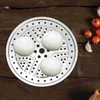 Dubbelpannor Rostfritt stål Canning Rack Pressure Cooker Canner Plate Steamer Tray Cooling Kitchen Accessories 26cm