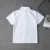 Japanese Student Short Sleeve White Shirt For Girls Middle High School Uniforms Dress Jk Uniform Top LargeSize XS5XL 240325