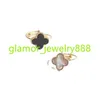 Stainless Steel Four Leaf clover Adjustable Opening Ring 18K Gold plated Fashion Versatile Design Sense Ring Wholesale