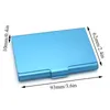 Creative Busin Card Case Aluminium Eloy Bank Credit ID Card Plånbok Namn Korthållare Metal Box Cover Holder Men Wallet E6D6#