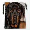 Rottweiler Cachor de cachorro Bolsas de traço de tração Bolsa de travel Pouch Bolsa de Travel Pouch Roupos de Armazenamento 18x22cm tecido de cetim novo R1mt#