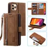 Cell Phone Cases New 9 Cards Zipper Flip Leather For i 14 13 12 11 Pro Max SE 2020 10 X 6 6s 7 8 Plus XR XS Wallet Book W2210142441934