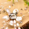 Glseevo Baroque White and Pink Pearl Big Broch Pin for Women Girl Piękny luksusowy prezent na imprezę Oryginalny ręcznie robiony projekt Go0350 240315