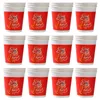 Tasses jetables pailles 50 pcs tasse de papier de mariage tasse de tasse de Noël ou pour boire