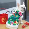 Dog Apparel Puppy Clothes Fall And Winter For Animal Chinese Style Small Pets With The Same Welcome To Year Clothing