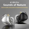 Écouteurs KZ ZEX Pro intra-auriculaires, casque d'écoute hi-fi, technologie hybride électrostatique, écouteurs filaires, suppression du bruit, écouteurs de Sport