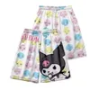 Designer Shorts Are Selling Well. Kuromi Cartoon Shorts Beach Pants Sweet and Cute Style Digital Printed Couple Male