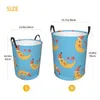 Laundry Bags Folding Basket Moon Star Cute Round Storage Bin Hamper Collapsible Clothes Bucket Organizer